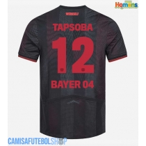 Camisa de time de futebol Bayer Leverkusen Edmond Tapsoba #12 Replicas 1º Equipamento 2025-26 Manga Curta